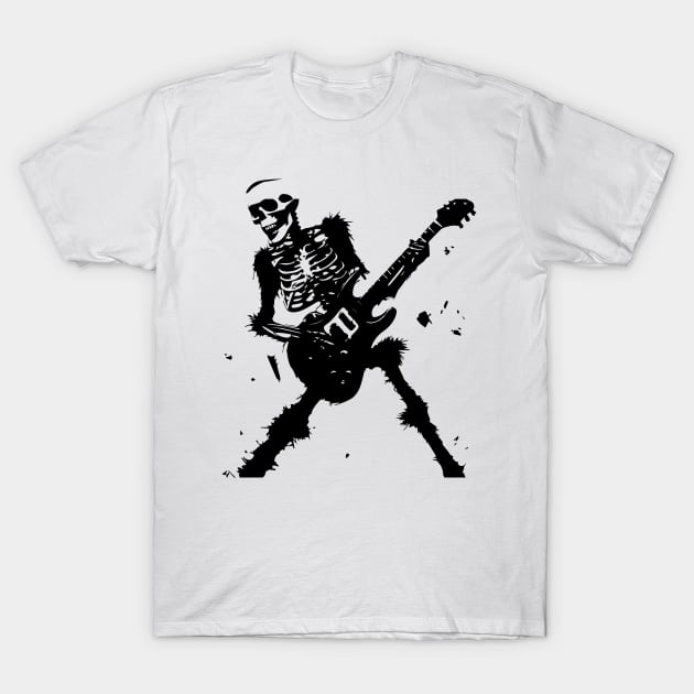 skeleton playing the guitar T-Shirt by lkn